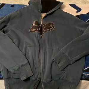 Sherpa lined fox hoodie